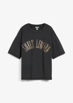 Camiseta oversize en suave mezcla de algodón