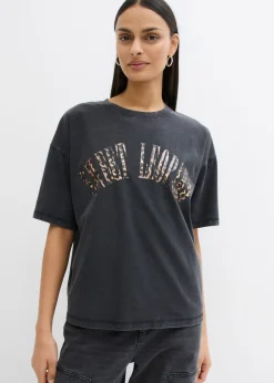 Camiseta oversize en suave mezcla de algodón