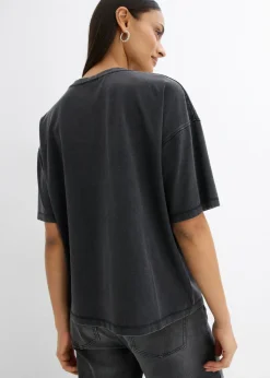 Camiseta oversize en suave mezcla de algodón
