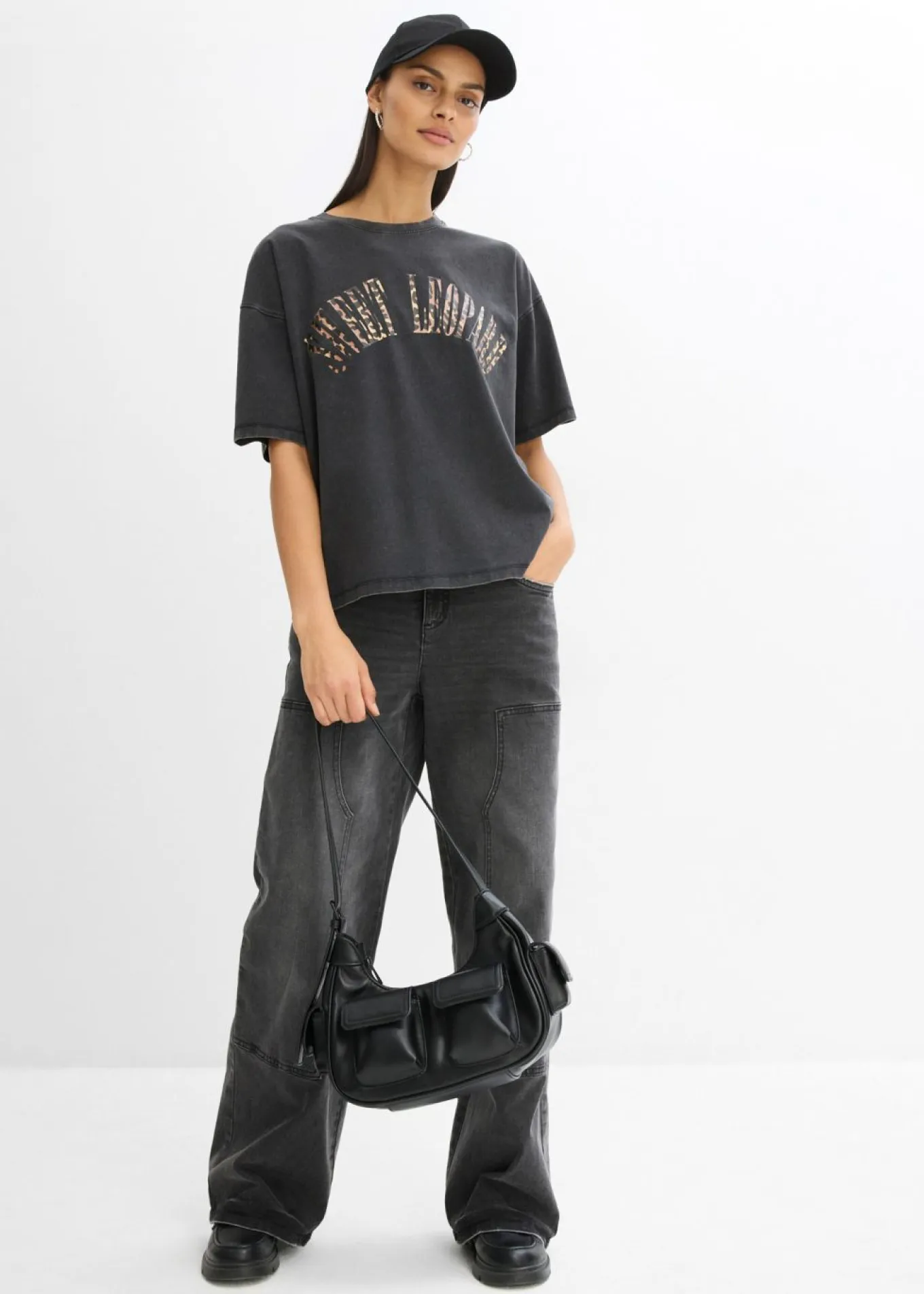 Camiseta oversize en suave mezcla de algodón