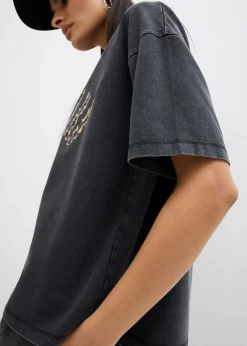 Camiseta oversize en suave mezcla de algodón