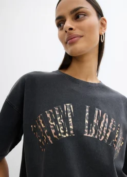 Camiseta oversize en suave mezcla de algodón