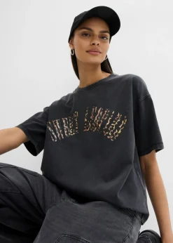 Camiseta oversize en suave mezcla de algodón