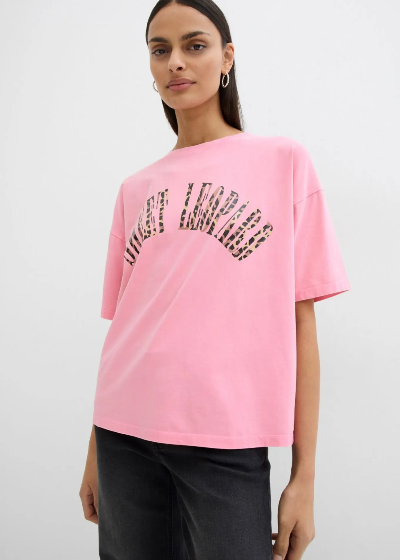 Camiseta oversize en suave mezcla de algodón