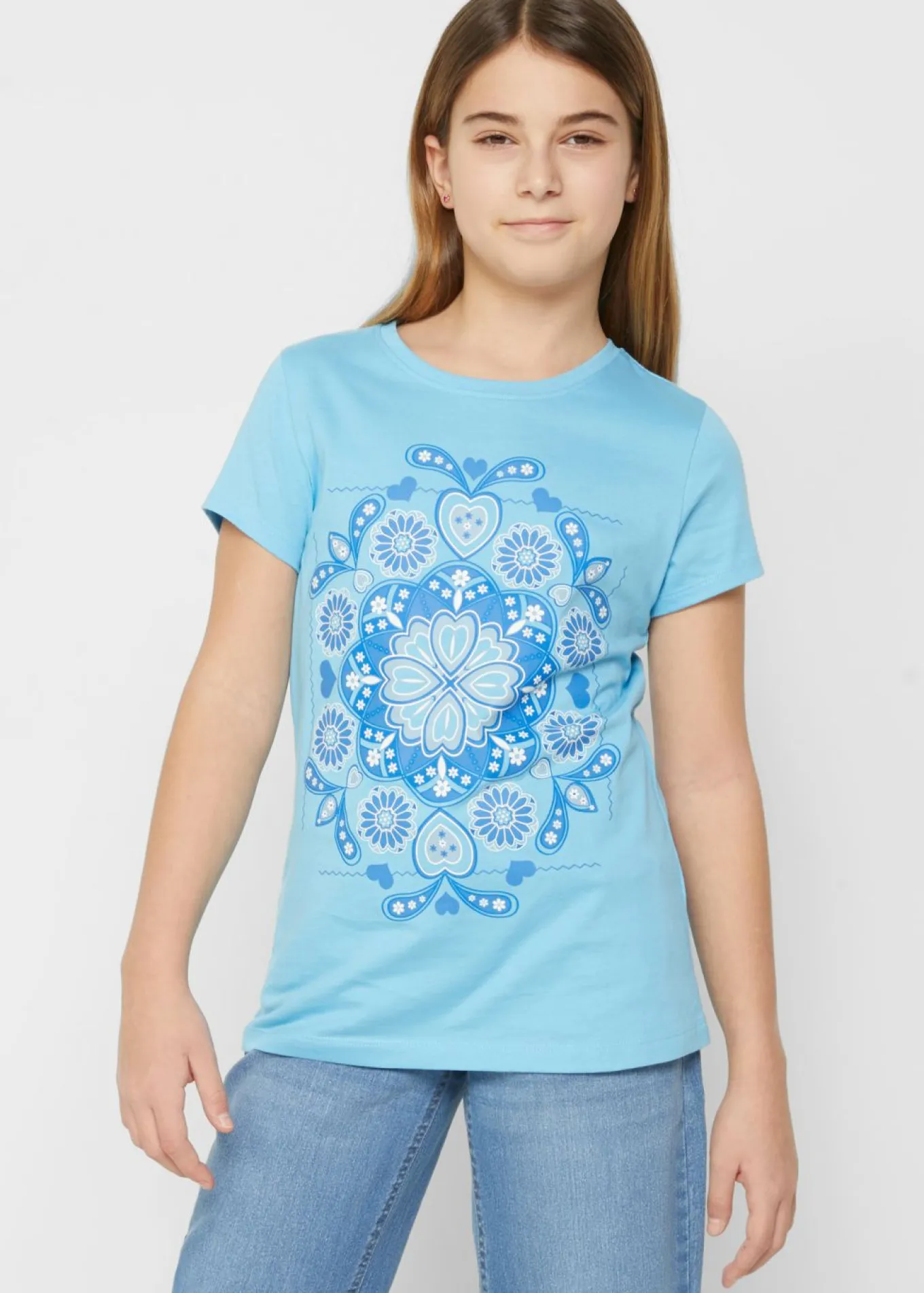 Camiseta para niñas de algodón orgánico