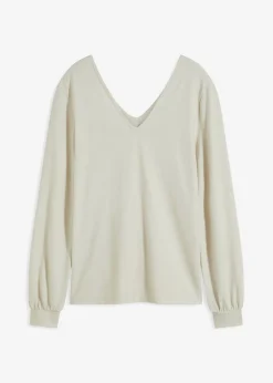 Camiseta polar con perlas