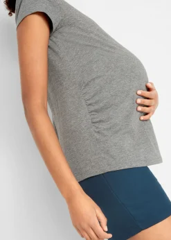 Camiseta premamá básica de algodón orgánico (2 unidades)