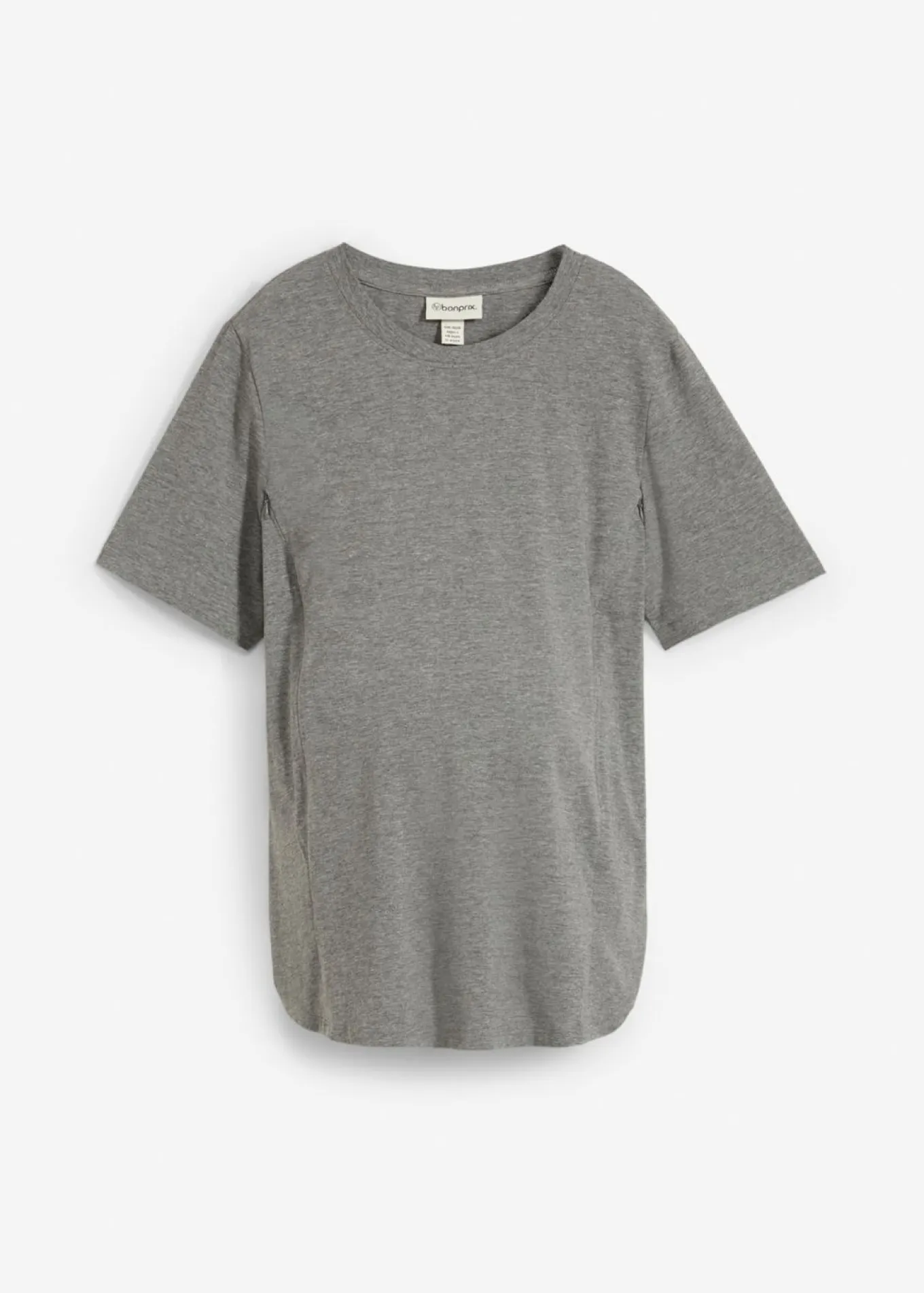 Camiseta premamá de algodón orgánico con una discreta función de lactancia