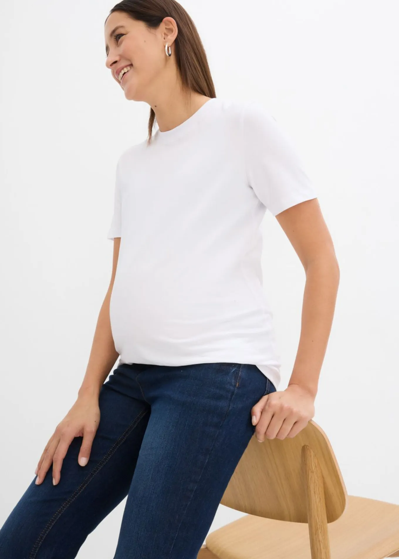 Camiseta premamá de algodón orgánico (2 unidades)