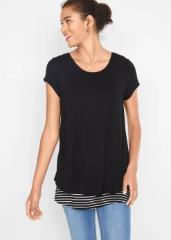 Camiseta premamá y de lactancia 2 en 1 de viscosa