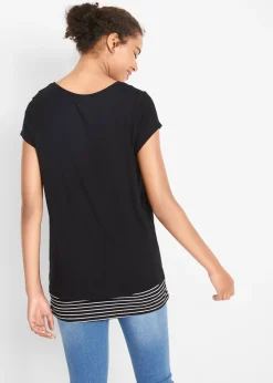 Camiseta premamá y de lactancia 2 en 1 de viscosa