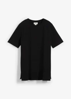 Camiseta premamá y de lactancia 2 en 1 de algodón orgánico con aberturas laterales