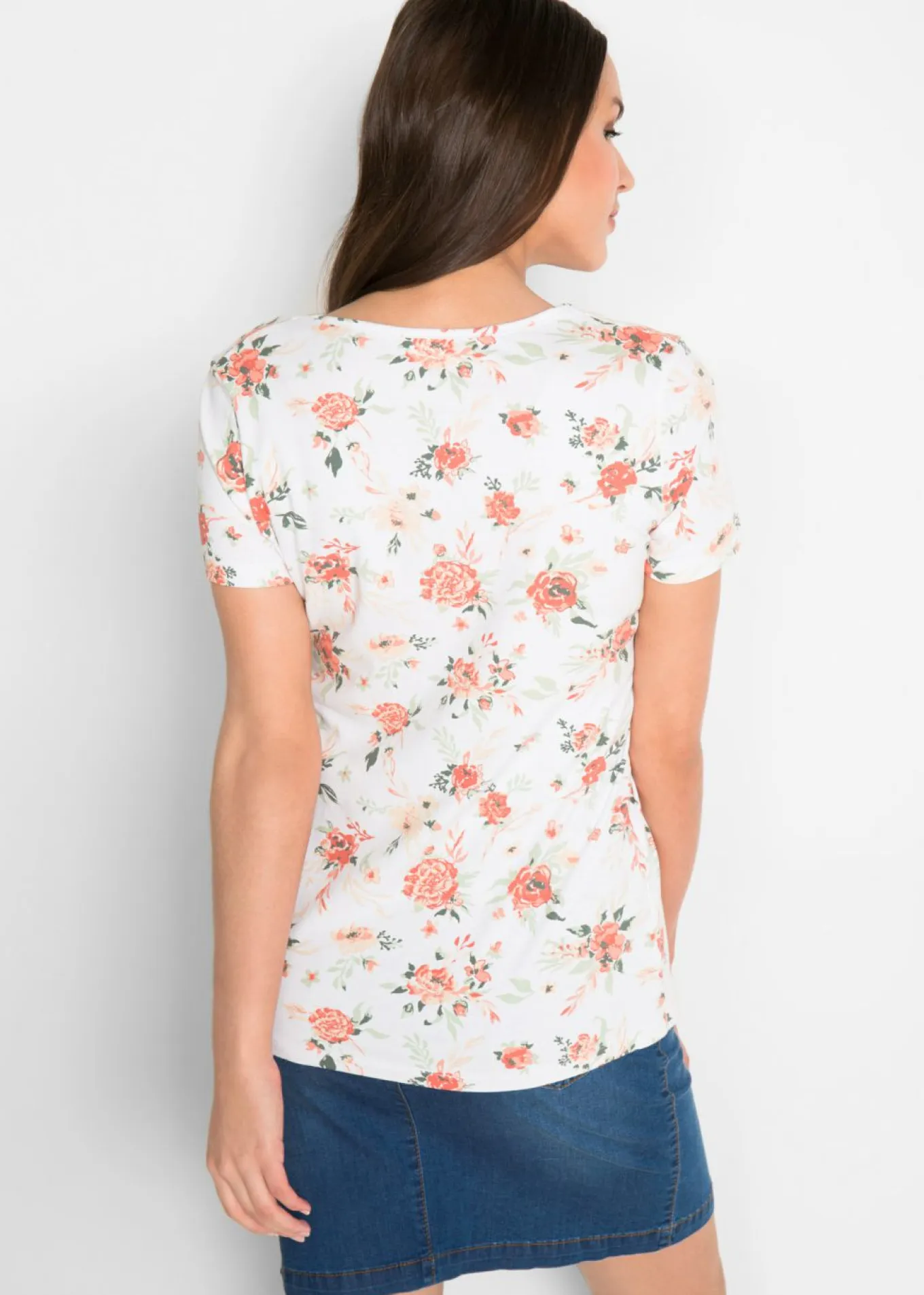 Camiseta premamá y de lactancia 2 en 1 de algodón orgánico