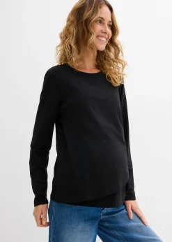 Camiseta premamá y de lactancia 2 en 1 de algodón orgánico