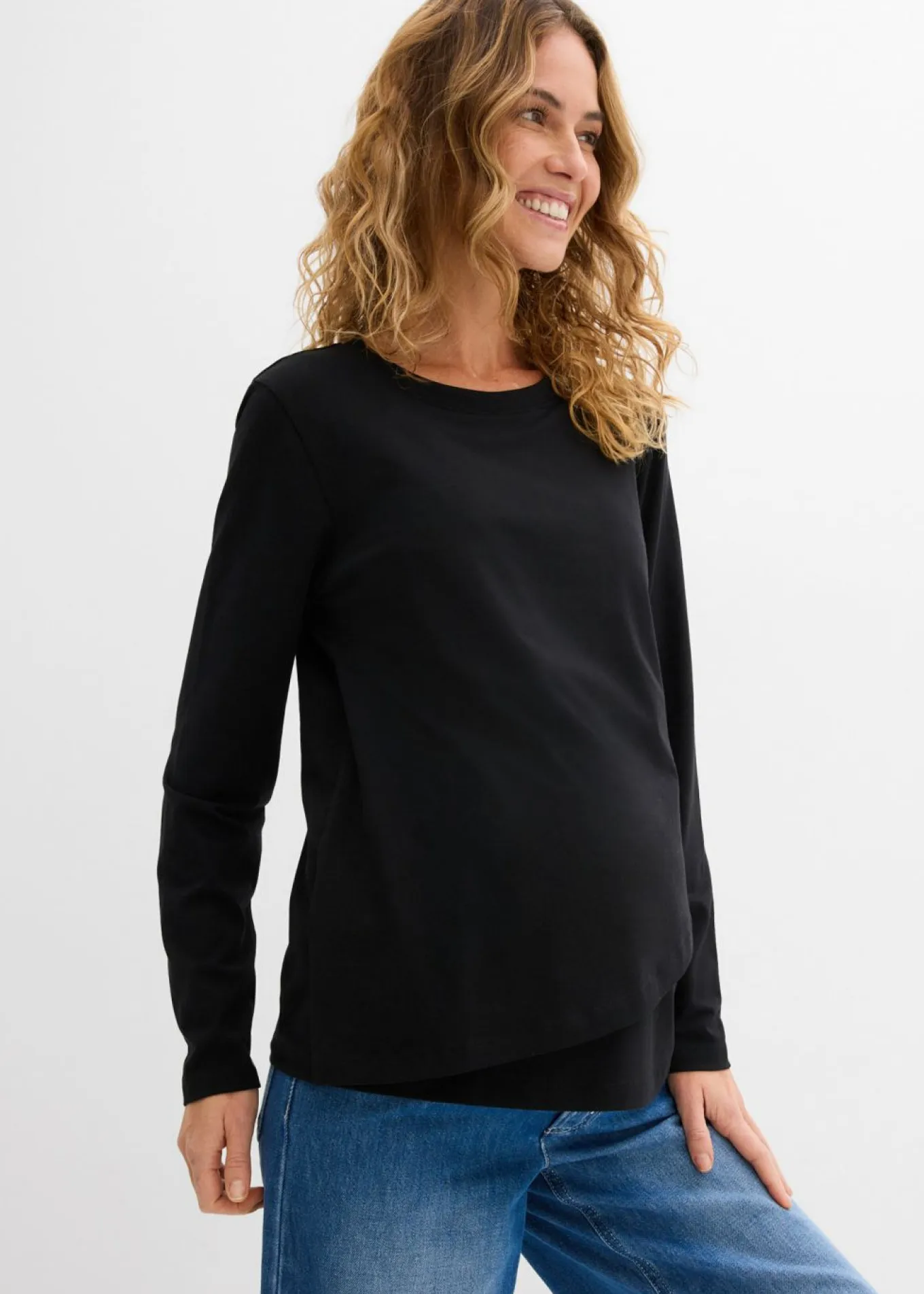 Camiseta premamá y de lactancia 2 en 1 de algodón orgánico