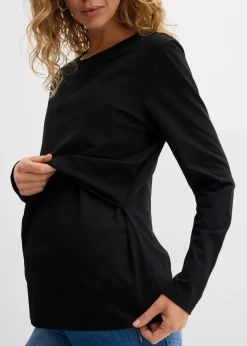 Camiseta premamá y de lactancia 2 en 1 de algodón orgánico