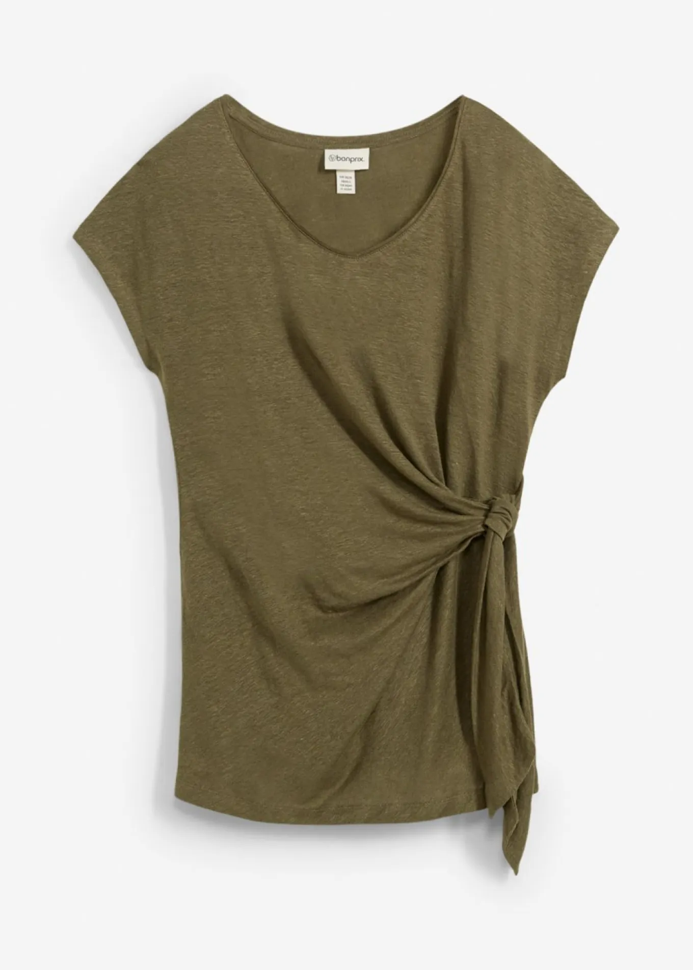 Camiseta sin mangas de lino puro