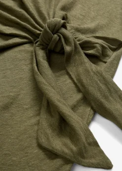 Camiseta sin mangas de lino puro