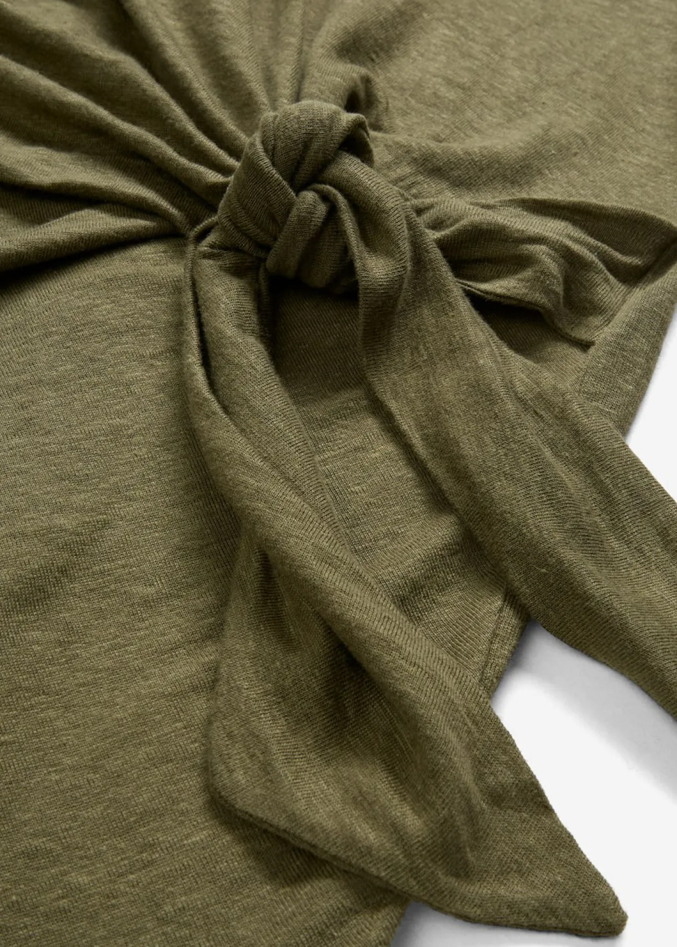 Camiseta sin mangas de lino puro