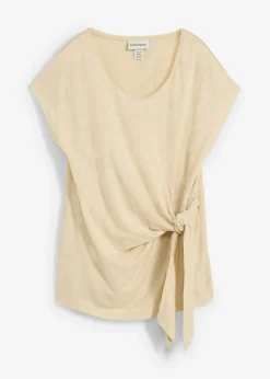Camiseta sin mangas de lino puro