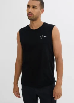 Camiseta sin mangas (2 unidades) de algodón orgánico puro con corte holgado