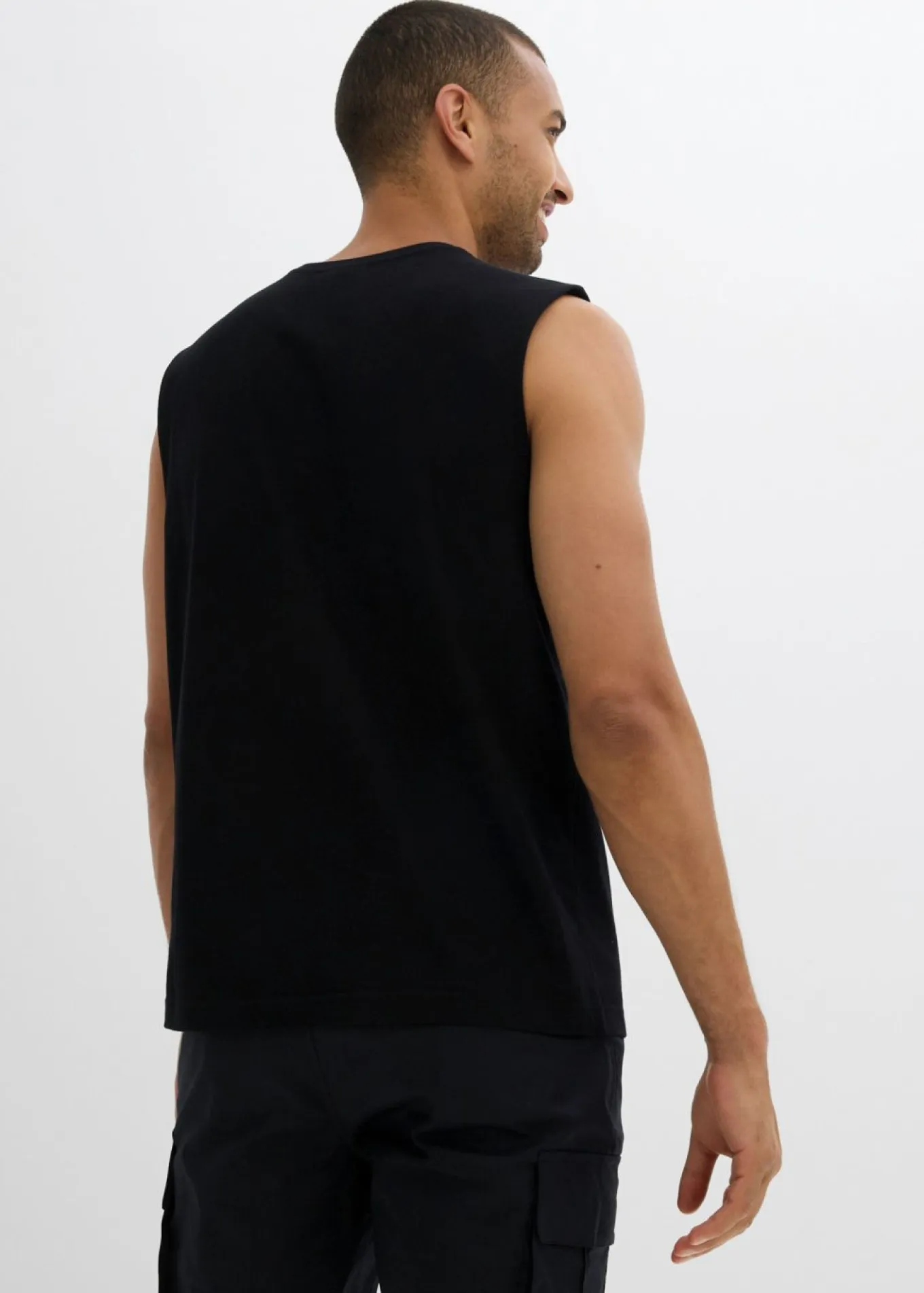Camiseta sin mangas (2 unidades) de algodón orgánico puro con corte holgado