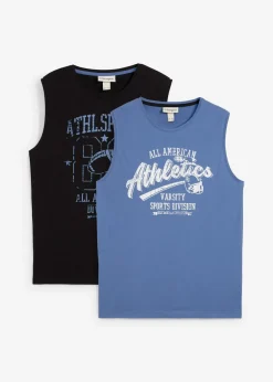 Camiseta sin mangas (2 unidades) de algodón puro