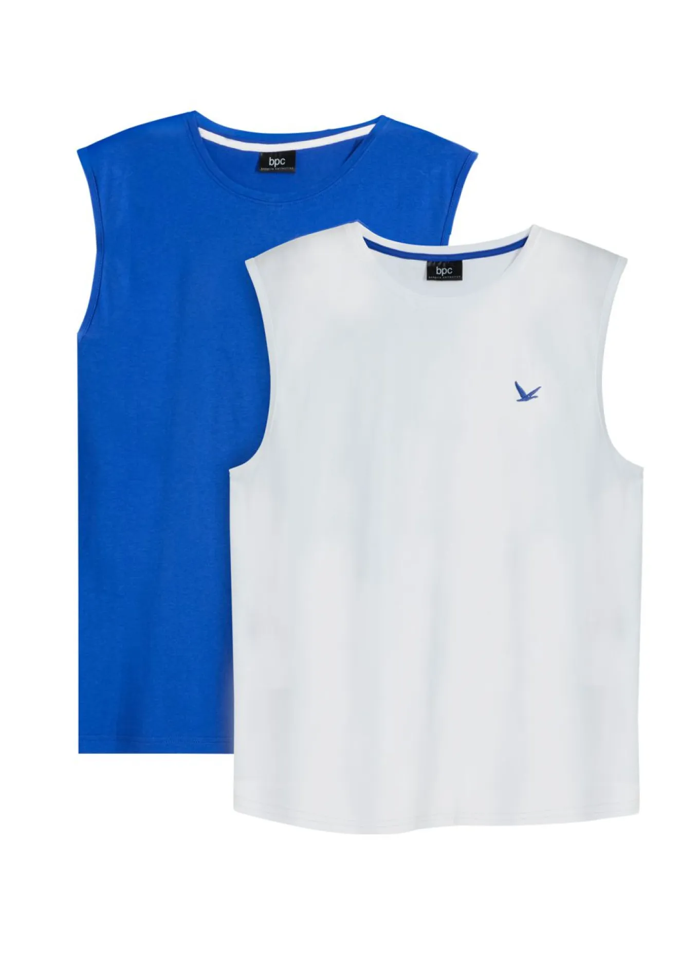 Camiseta sin mangas (2 unidades) de algodón orgánico puro