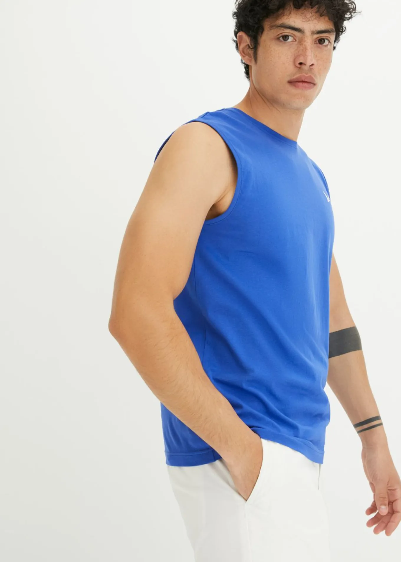 Camiseta sin mangas (2 unidades) de algodón orgánico puro
