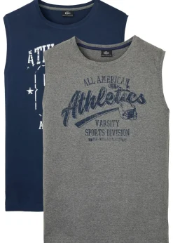 Camiseta sin mangas (2 unidades) de algodón puro