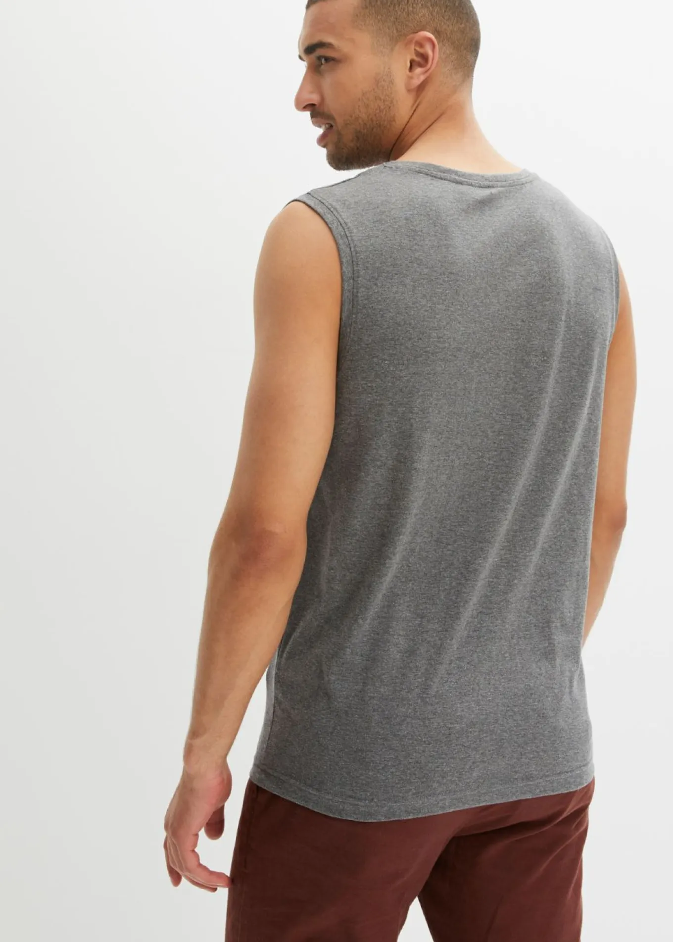 Camiseta sin mangas (2 unidades) de algodón puro