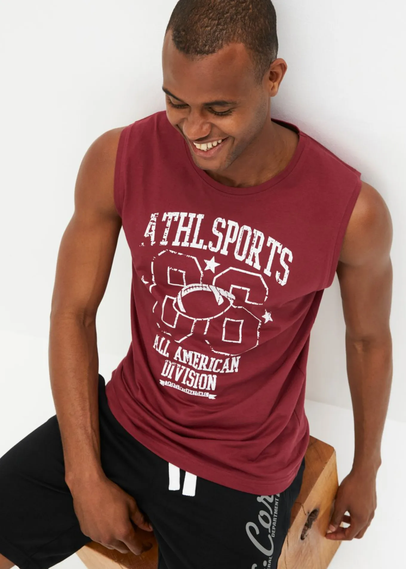 Camiseta sin mangas (2 unidades) de algodón puro
