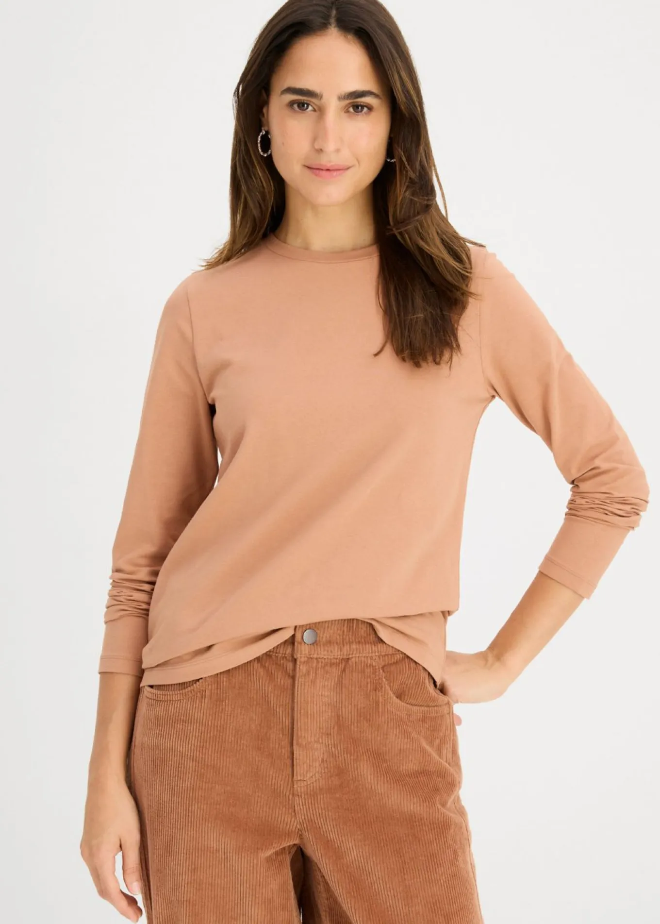 Camiseta slim fit con algodón orgánico puro (2 unidades)