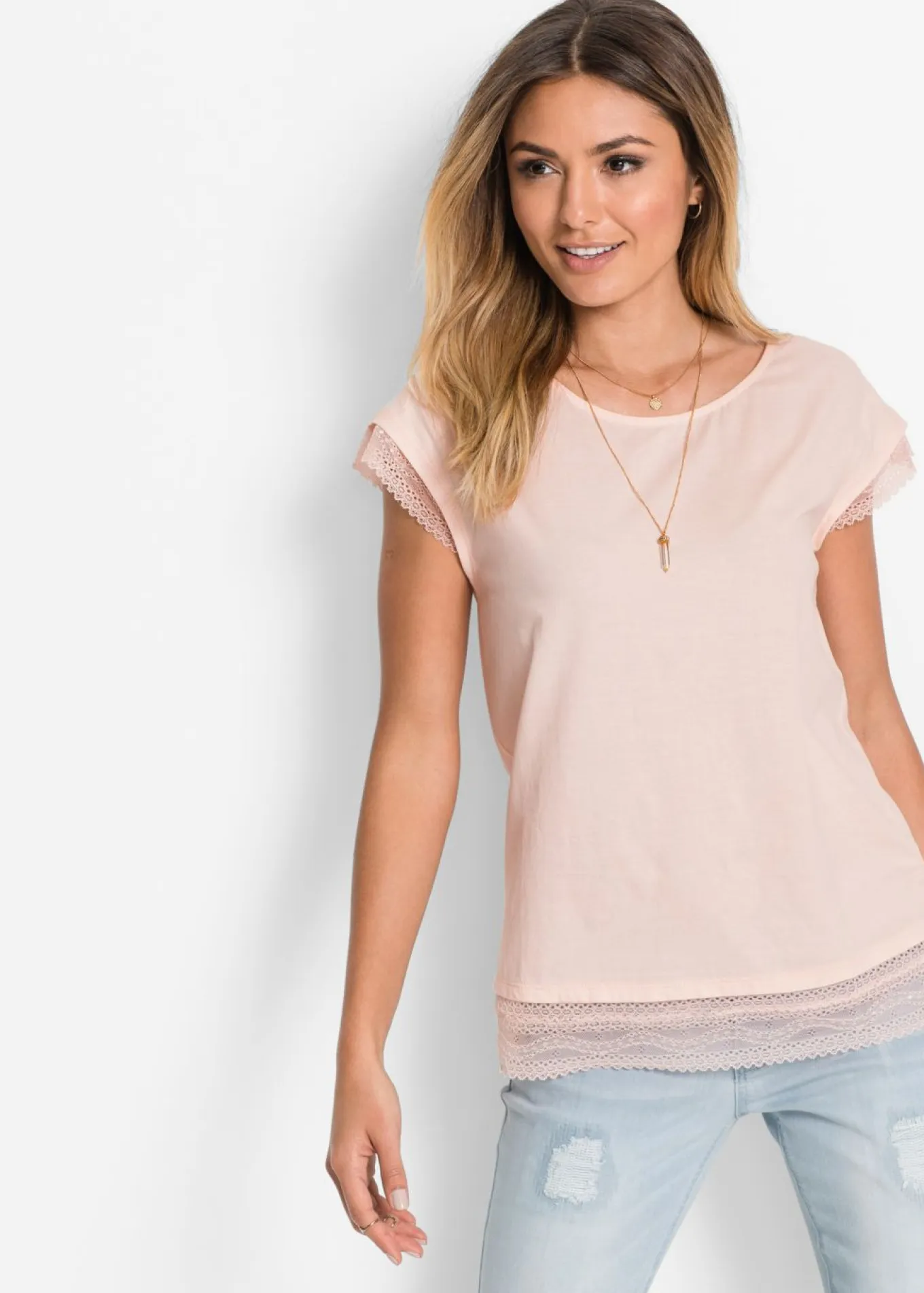 Camiseta tipo boxy de algodón