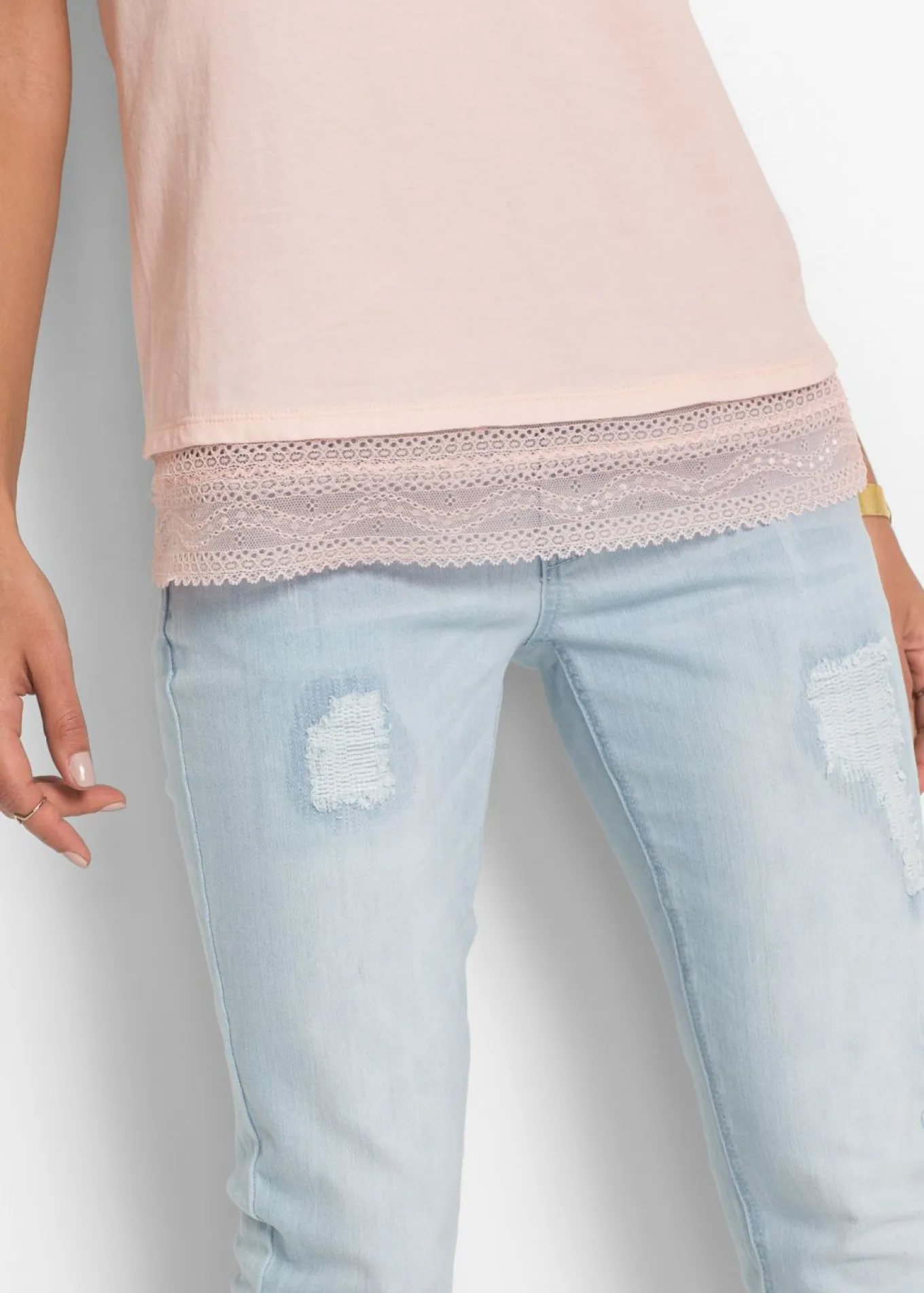 Camiseta tipo boxy de algodón
