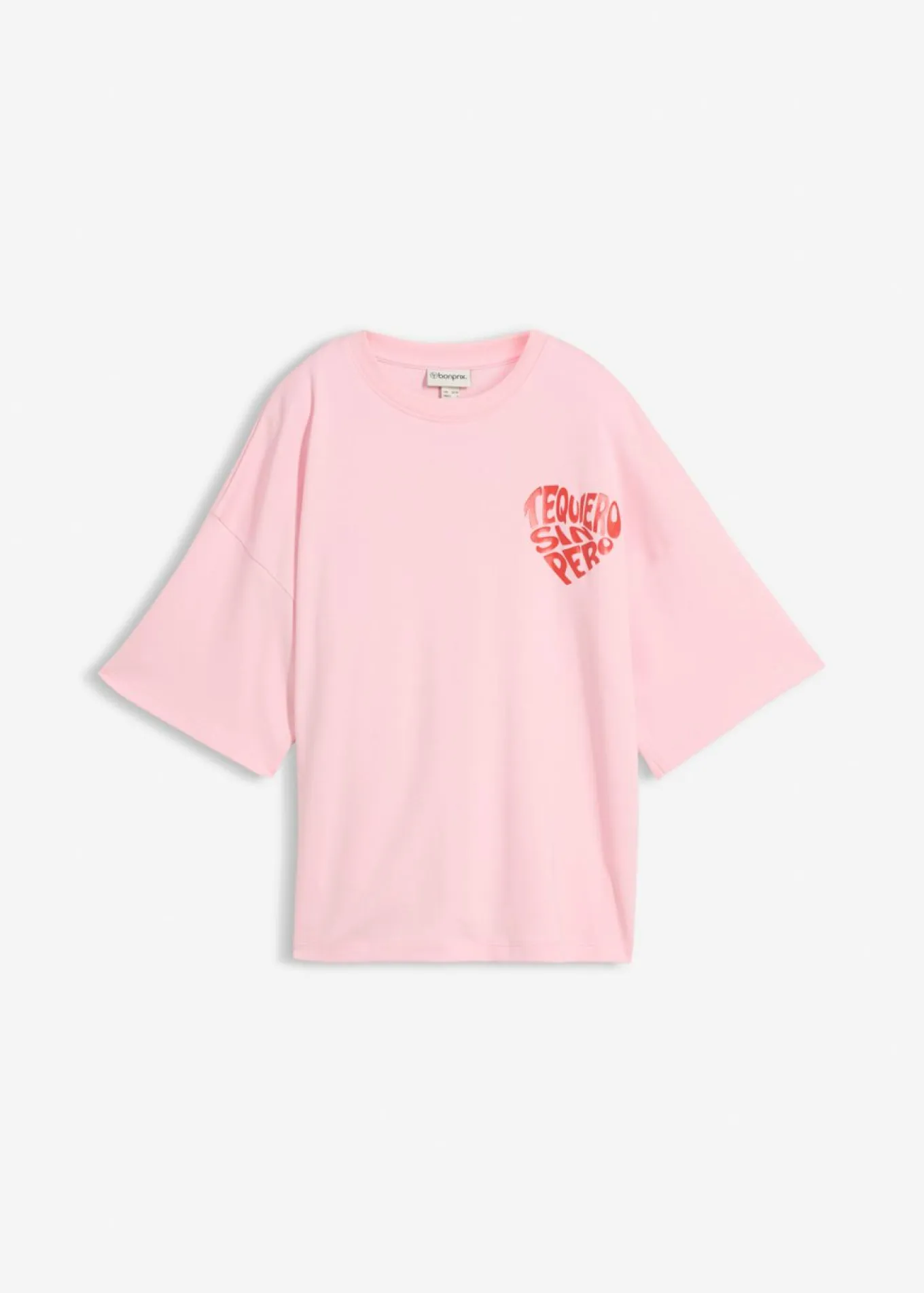 Camiseta tipo boxy de algodón grueso