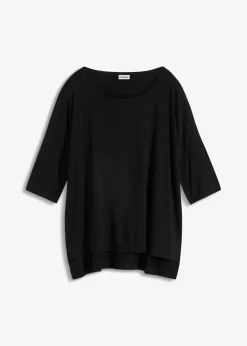 Camiseta tipo boxy de mezcla de viscosa suave