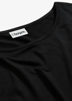 Camiseta tipo boxy de mezcla de viscosa suave