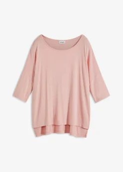 Camiseta tipo boxy de mezcla de viscosa suave