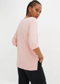 Camiseta tipo boxy de mezcla de viscosa suave