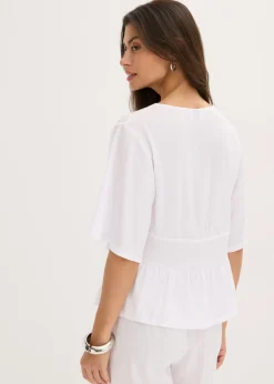 Camiseta tipo túnica con encaje