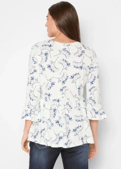 Camiseta tipo túnica con mangas 3/4