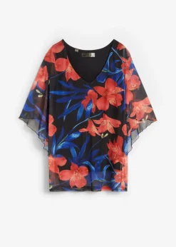 Camiseta tipo túnica de malla
