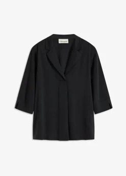 Camiseta tipo túnica de mezcla de piqué y viscosa fluida