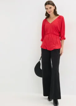 Camiseta tipo túnica en mezcla de viscosa