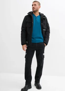 Camiseta (2 unidades) de algodón orgánico puro con manga larga y cuello henley