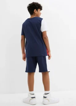 Camiseta y bermudas de chándal (conjunto de 2 piezas) de algodón orgánico puro