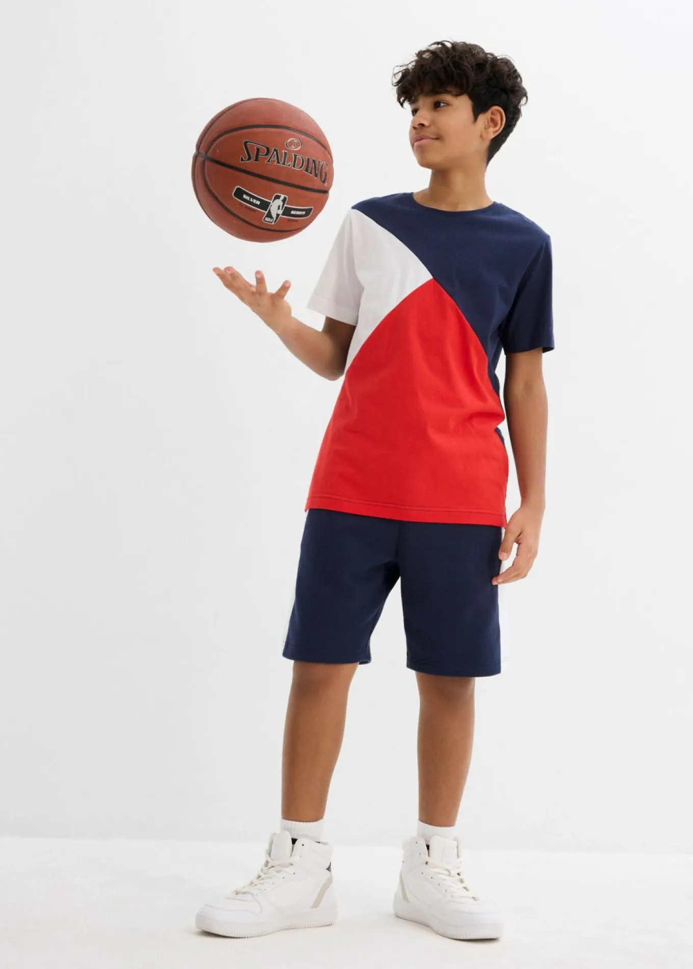 Camiseta y bermudas de chándal (conjunto de 2 piezas) de algodón orgánico puro