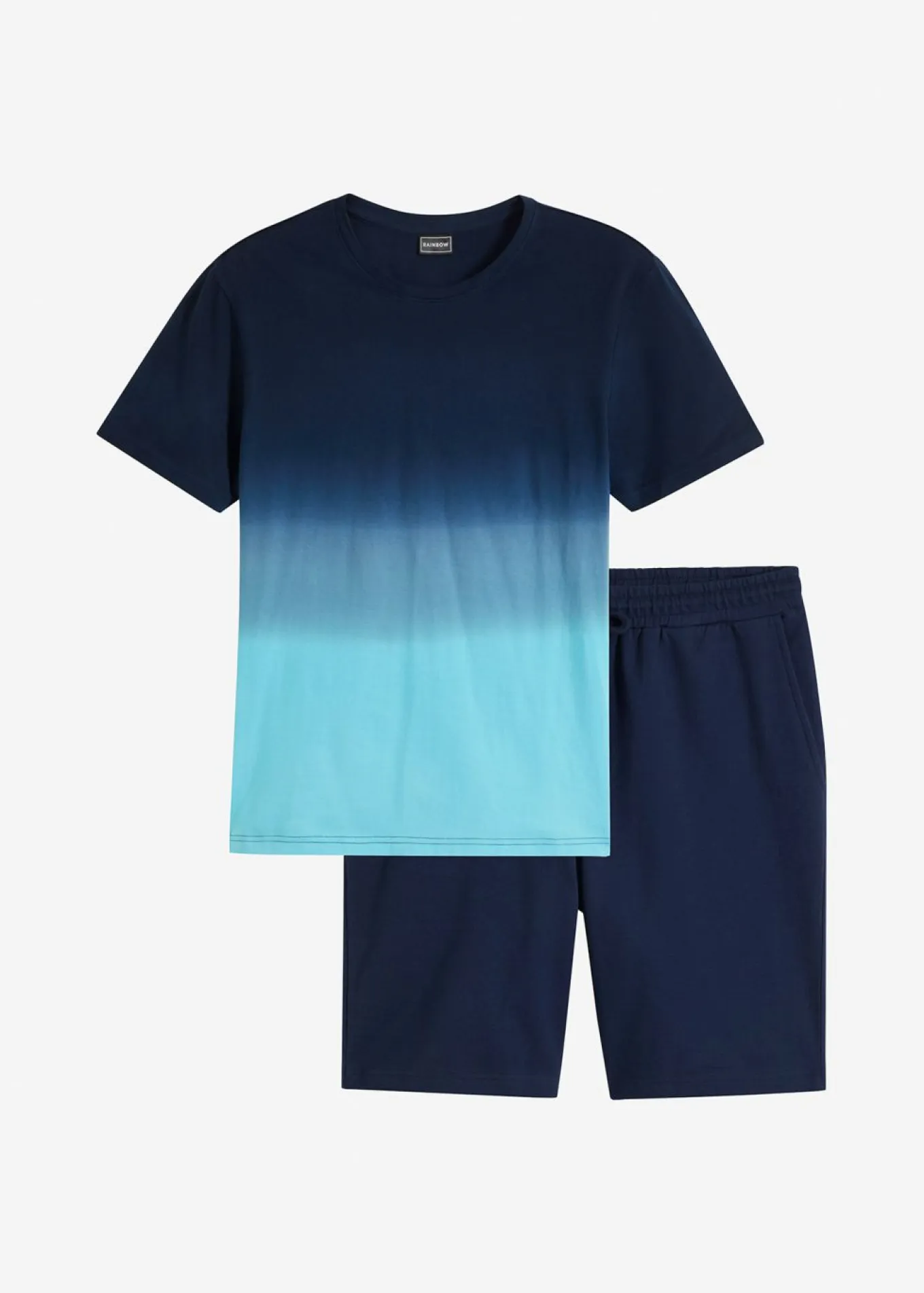 Camiseta y bermudas de chándal (2 piezas) de algodón puro