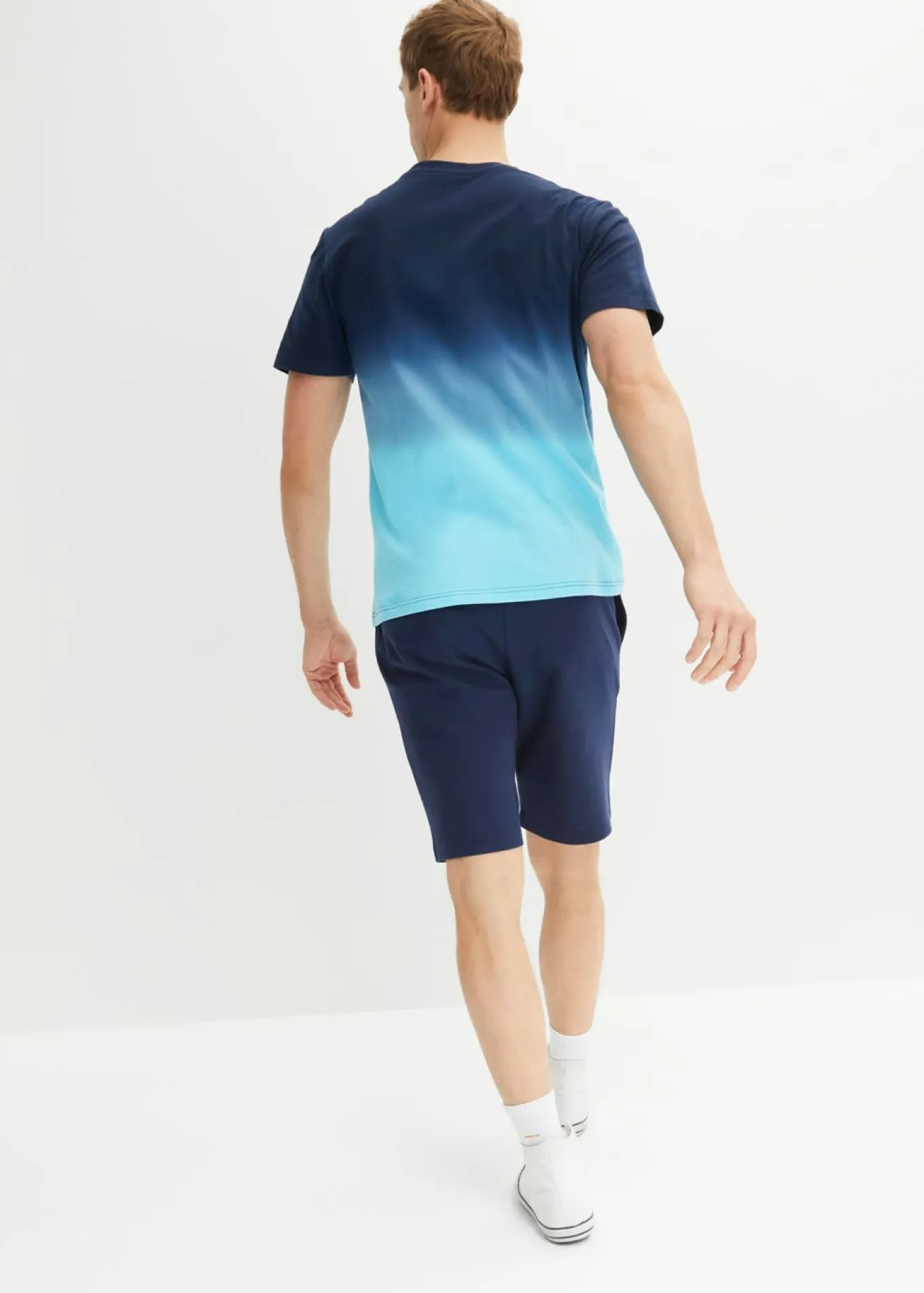 Camiseta y bermudas de chándal (2 piezas) de algodón puro